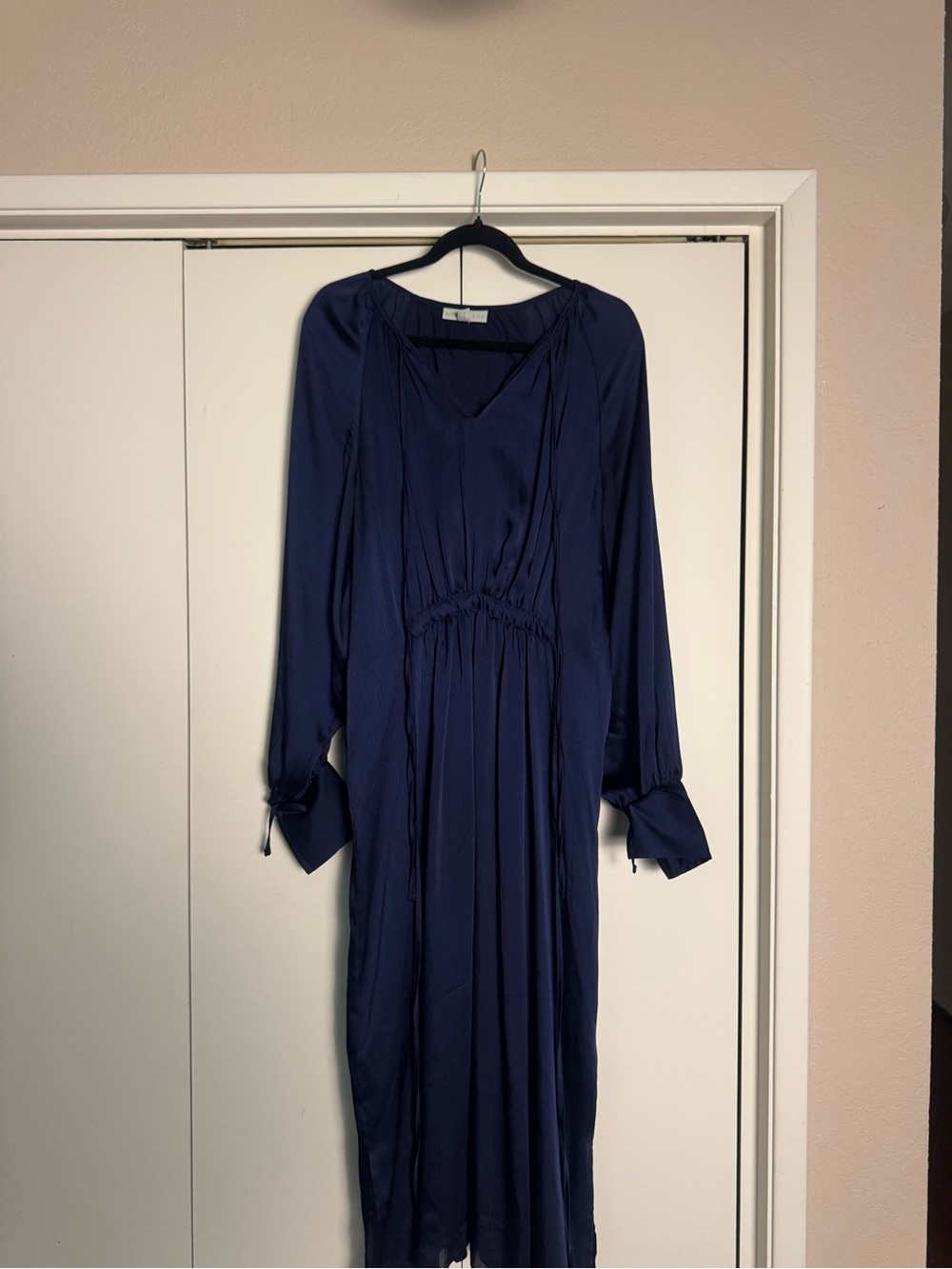 Women’s Navy Long Sleeve Maxi Dress